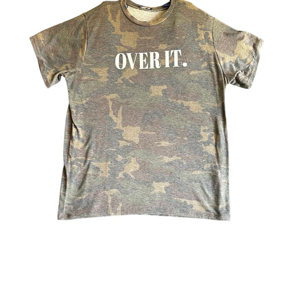 FASHION NOVA CAMO WOMANS SHORT SLEEVE T-SHIRT SZ XL
